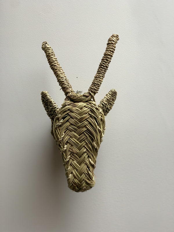 Gazelle Rattan Animal Head Small