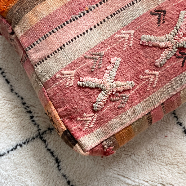 Vintage Moroccan Berber Floor Cushion 