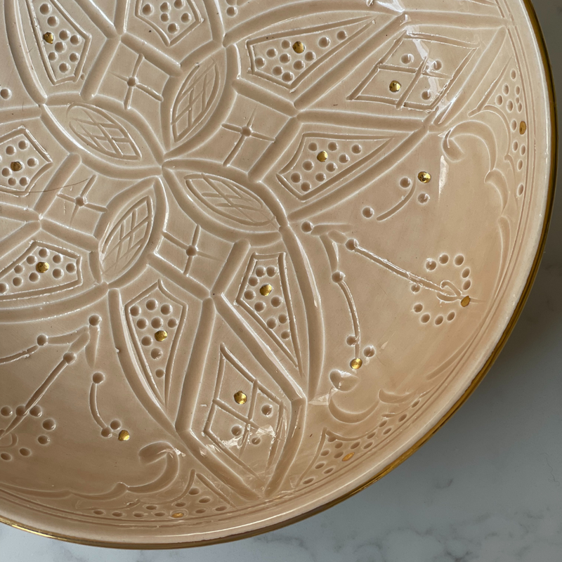 Chabi chic moroccan ceramic dish