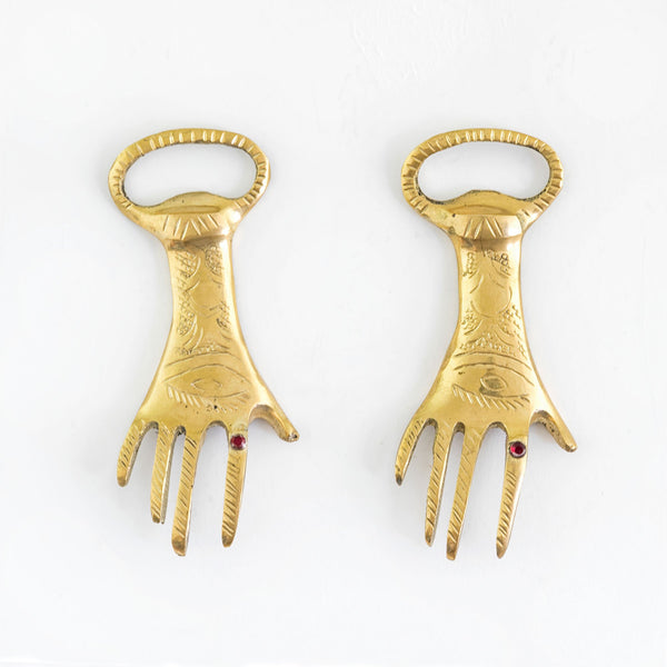 Gold finger bottle opener