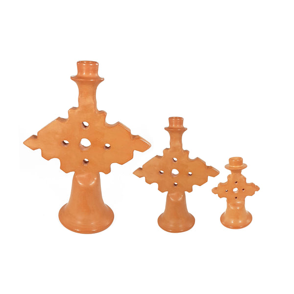 Tadelakt Triangle Candlestick Small