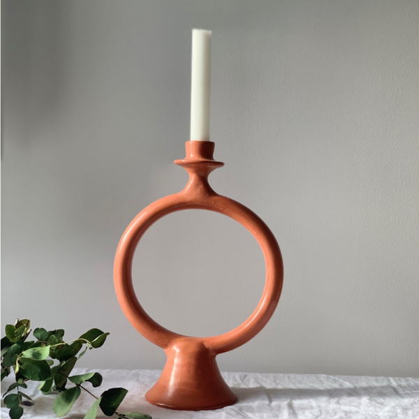 Ring Candle Holder Terracotta