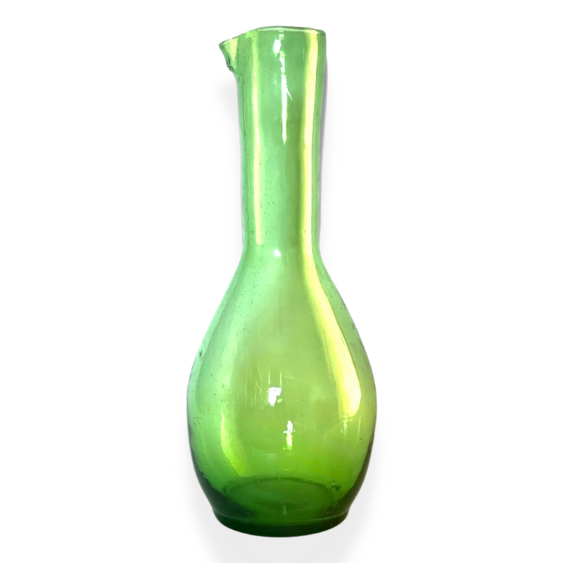 Green Glass Wine Carafe