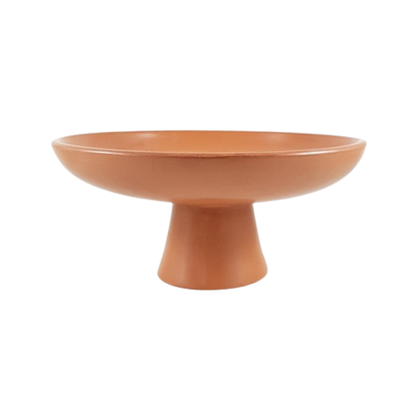 Terracotta Cake Stand Fruit Bowl Tadelakt Plaster Chabi Chic